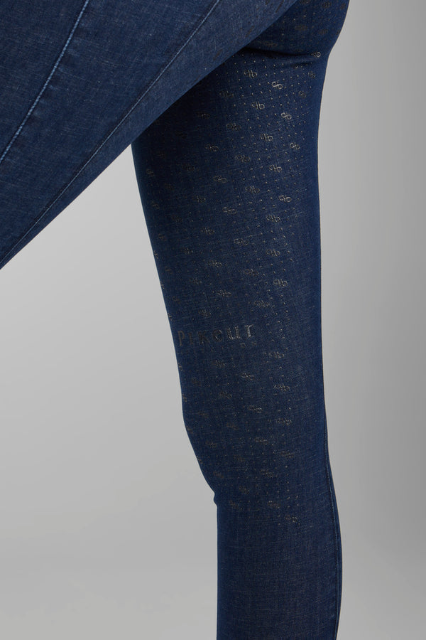 Pantalones de montar <tc>PIKEUR</tc> BRINJA SD 5215 DENIM DE CINTURA MEDIA