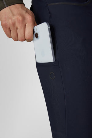 Pikeur FENDRIK GripTec Knie pantalon d'équitation, coloris nightblue, porté, détail