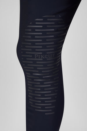 Pikeur FENDRIK GripTec Knie pantalon d'équitation, coloris nightblue, porté, détail