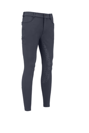 Pantalon d'équitation homme Pikeur Fendrik SD Fullgrip, coloris dark shadow, vue de face