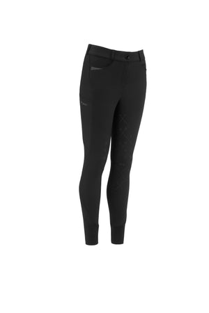 Pikeur CEELINA GripTec Kids pantalon d'équitation, coloris noir, vue de face