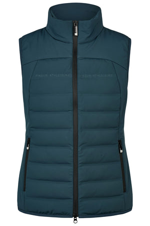Pikeur QUILTED FLEXVEST gilet d'équitation, coloris pine green, vue de face