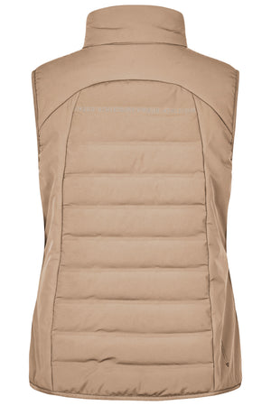 Pikeur QUILTED FLEXVEST gilet d'équitation, coloris mocha cream, vue de dos