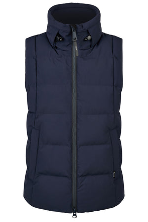 Pikeur QUILTED VEST gilet d'équitation, coloris nightblue, vue de face