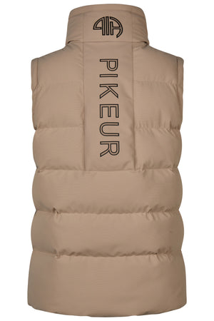 Pikeur QUILTED VEST gilet d'équitation, coloris mocha cream, vue de dos