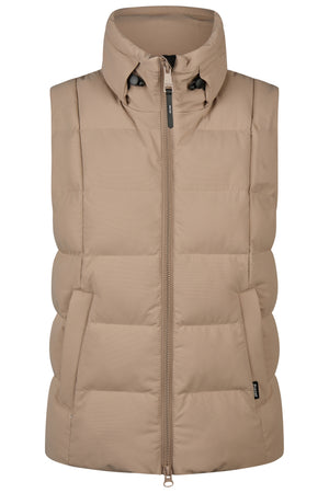 Pikeur QUILTED VEST gilet d'équitation, coloris mocha cream, vue de face