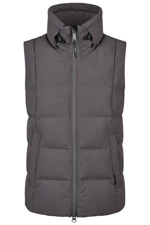 Pikeur QUILTED VEST gilet d'équitation, coloris basalt grey, vue de face