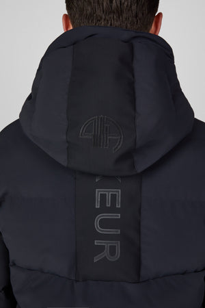 Veste matelassée homme Pikeur, coloris noir, porté, détail