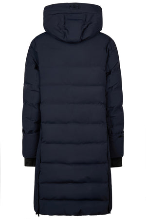 Pikeur FLEXQUILT RAINCOAT veste d'équitation, coloris nightblue, vue de dos