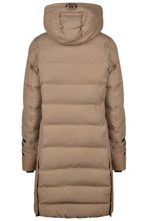 Pikeur FLEXQUILT RAINCOAT veste d'équitation, coloris mocha cream, vue de dos