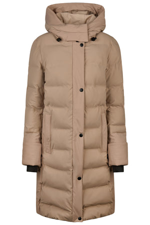 Pikeur FLEXQUILT RAINCOAT veste d'équitation, coloris mocha cream, vue de face