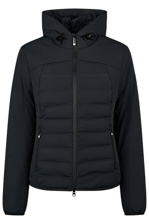 Pikeur QUILTED FLEXJACKET veste d'équitation, coloris noir, vue de face