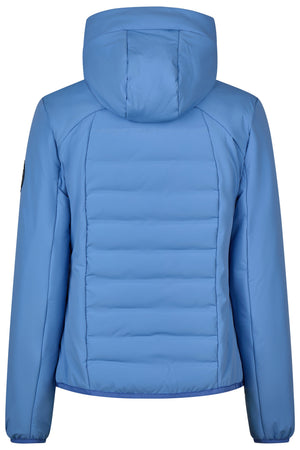 Pikeur QUILTED FLEXJACKET veste d'équitation, coloris electric blue, vue de dos