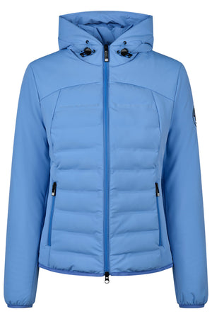 Pikeur QUILTED FLEXJACKET veste d'équitation, coloris electric blue, vue de face