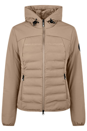 Pikeur QUILTED FLEXJACKET veste d'équitation, coloris mocha cream, vue de face