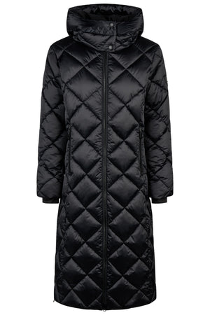 Pikeur QUILTDIAMOND COAT manteau d'équitation, coloris noir, vue de face