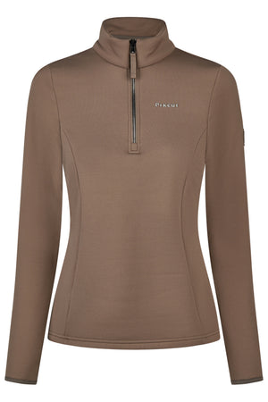 Pikeur POLARTEC SHIRT haut technique, coloris mocha cream, vue de face