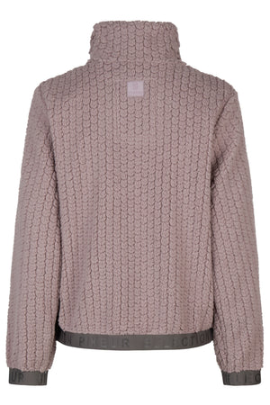 Pikeur Veste polaire VELVETKNIT, coloris ash mauve, vue de dos