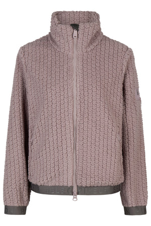 Pikeur Veste polaire VELVETKNIT, coloris ash mauve, vue de face