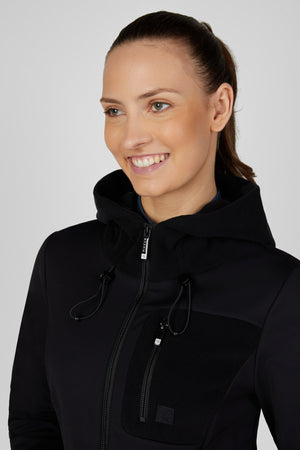 Pikeur THERMO FLEECE veste polaire, coloris noir, porté, détail