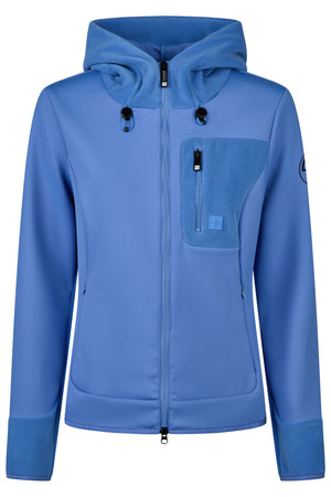 Pikeur THERMO FLEECE veste polaire, coloris electric blue, vue de face