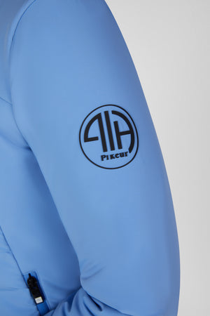 Pikeur THERMO FLEECE veste polaire, coloris electric blue, porté, détail