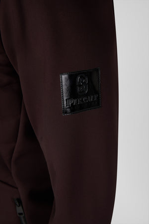 Veste polaire softshell Pikeur Quiltshield Fleece, coloris chocolate brown, portée détail
