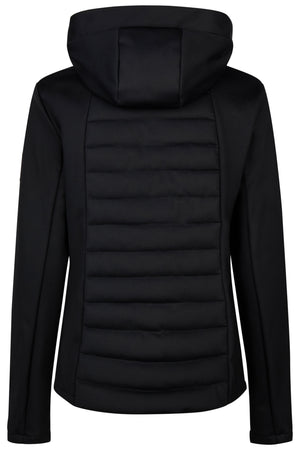 Veste polaire softshell Pikeur Quiltshield Fleece, coloris noir, vue de dos