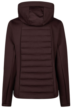 Veste polaire softshell Pikeur Quiltshield Fleece, coloris chocolate brown, vue de dos