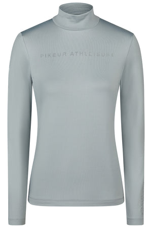 Pikeur DOTS SHIRT polo de concours, coloris dusty blue, vue de face