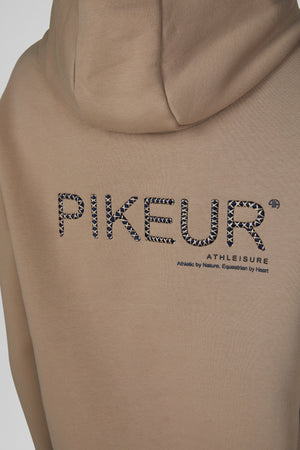 Pikeur HOODY sweat d'équitation, coloris mocha cream, porté, détail
