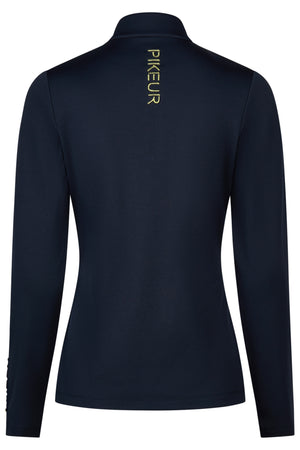 Pikeur ZIP SHIRT polo de concours, coloris navy blue, vue de dos