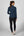 Pikeur ZIP SHIRT polo de concours, coloris navy blue, porté vue de dos
