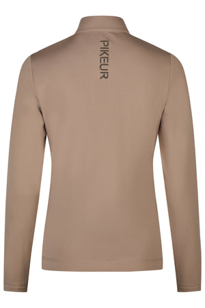 Pikeur ZIP SHIRT polo de concours, coloris mocha cream, vue de dos