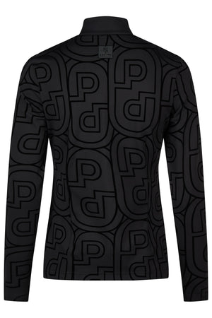 Pikeur Haut technique zippé ZIP PRINT, coloris black, vue de dos