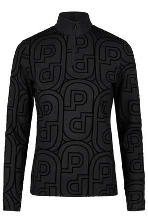 Pikeur Haut technique zippé ZIP PRINT, coloris black, vue de face