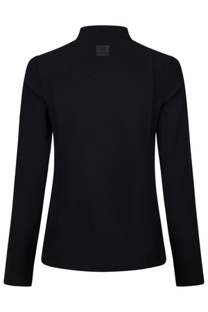 Pikeur ZIP RIP SHIRT polo de concours, coloris noir, vue de dos