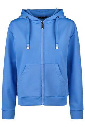 Pikeur ZIP HOODY sweat d'équitation, coloris electric blue, vue de face