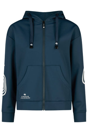 Pikeur ZIP HOODY sweat d'équitation, coloris pine green, vue de face