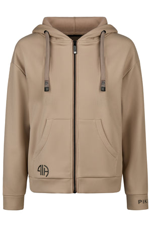 Pikeur ZIP RIP HOODY sweat d'équitation, coloris mocha cream, vue de face