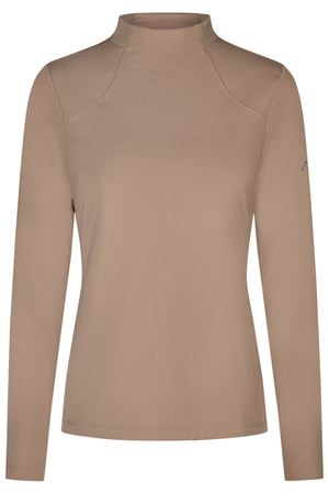 Pikeur ROLLNECK sous-pull technique, coloris mocha cream, vue de face