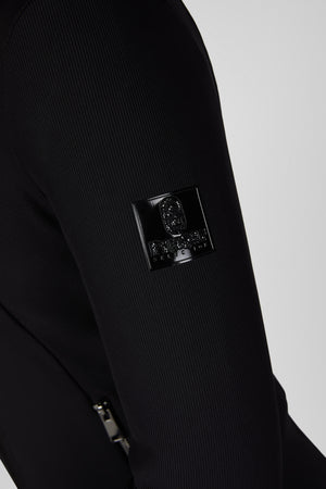 Pikeur FLEECE JACKET veste polaire, coloris noir, porté, détail
