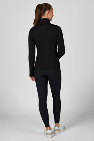 Pikeur FLEECE JACKET veste polaire, coloris noir, porté vue de dos