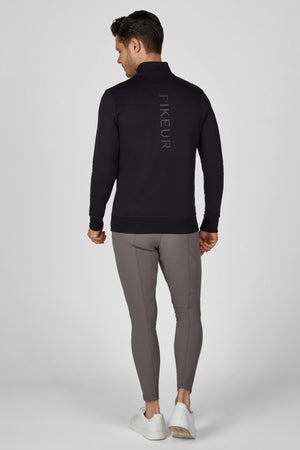 Pikeur SWEATER sweat d'équitation, coloris noir, porté vue de dos