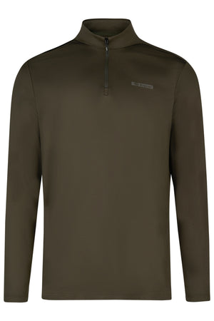 Pikeur polo de concours, coloris olive green, vue de face