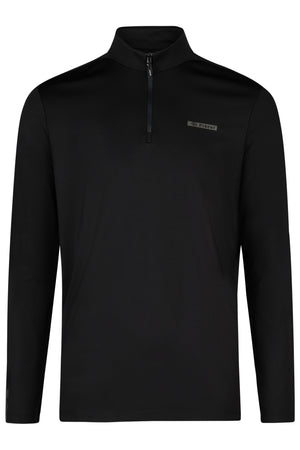 Pikeur polo de concours, coloris noir, vue de face