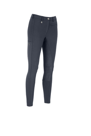 Pantalon d'équitation Pikeur New Lugana FFL Fond Intégral Simili-Cuir - dark shadow
