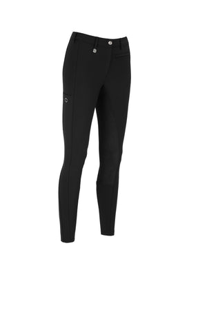 Pantalon d'équitation Pikeur New Lugana FFL Fond Intégral Simili-Cuir - noir