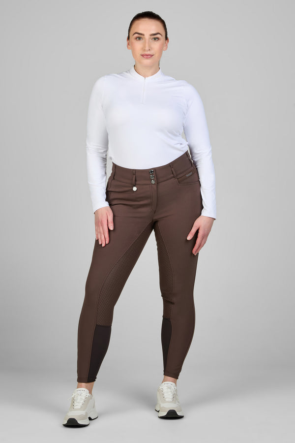 Pantalon d'équitation Candela grip Truffel