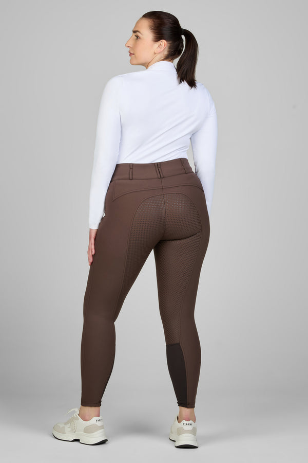 Pantalon d'équitation Candela grip Truffel